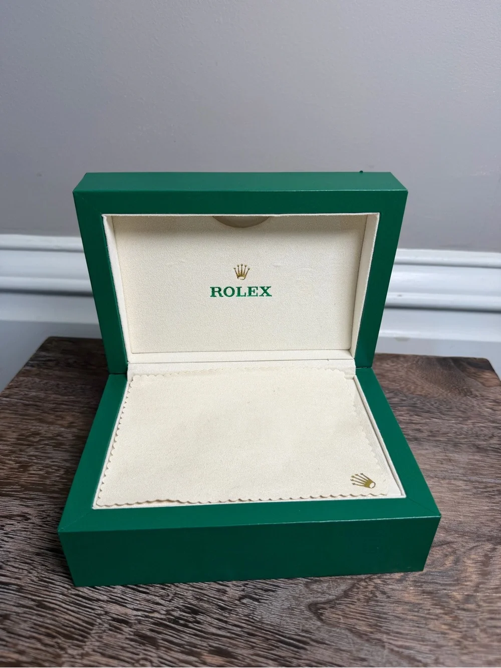 Rolex Green and Cream  Watch Box